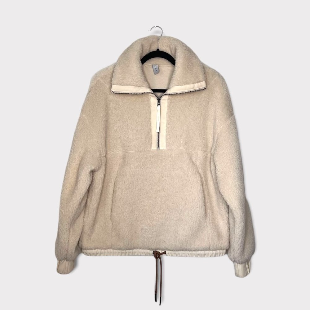 Varley Appleton Half-Zip Sweatshirt in Eggnog Size M